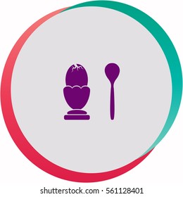 Egg  icon. Vector design.