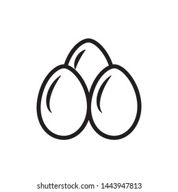 egg icon vector flat design