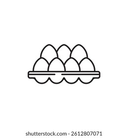 Egg icon vector. Flat vector silhouette egg. Egg Flat Icon Outline. vector illustration.