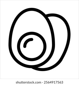 Egg Icon Vector from Food and Drink Set