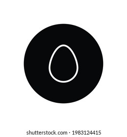 Vector de icono de huevo. Signo de alimento
