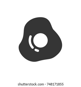 egg icon vector. egg icon glyph style design