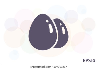 egg icon, vector illustration