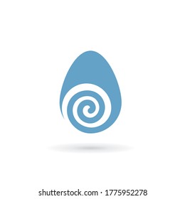 plantilla de diseño de ilustración de vector de icono de huevo