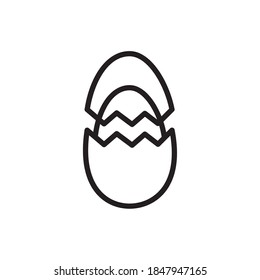 Diseño de la Ilustración del vector de iconos de huevo 