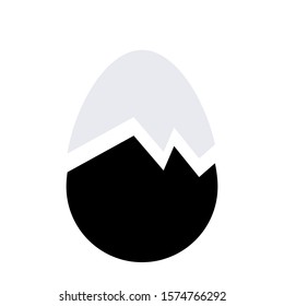 Egg Icon. Vector Illustration. Flat style egg illustration.