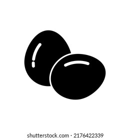 egg icon vector illustration logo template for many purpose. Isolated on white background. glyph style.