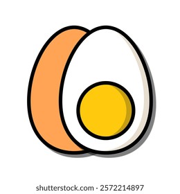 Egg icon vector illustration on white baground.