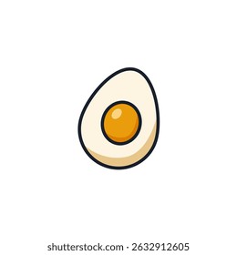Icono de huevo Ilustración vectorial. Símbolo de proteína orgánica para la marca de desayunos y Diseños de alimentos saludables