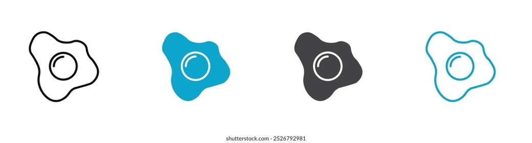 egg icon vector illustration set