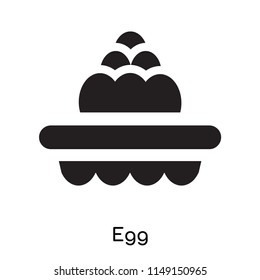 Egg icon vector isolated on white background for your web and mobile app design, Egg logo concept