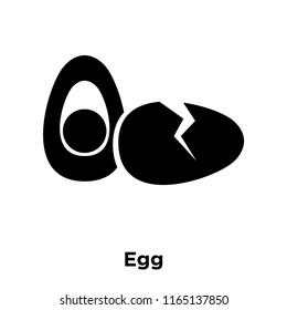 Egg icon vector isolated on white background, Egg transparent sign , food and fruit symbols