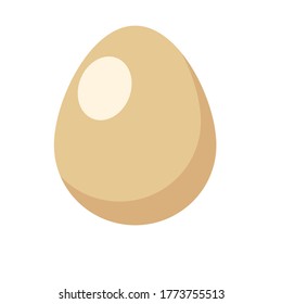 vector de icono de huevo aislado en fondo blanco
