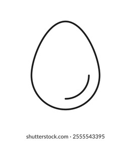 Egg icon vector isolated on white background.