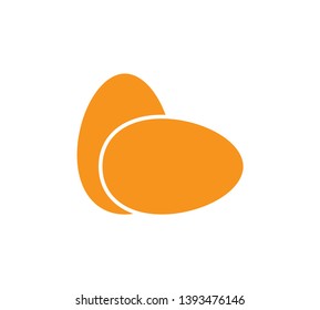 Egg icon vector logo illustration