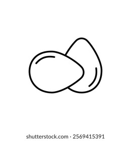 Egg icon Vector logo outline