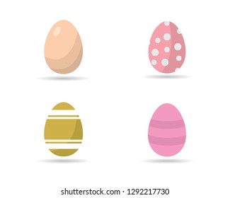 Egg icon vector logo template - Vector