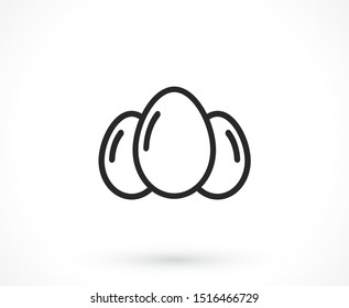 an egg icon vector. lorem ipsum Flat Design JPG