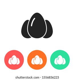 an egg icon vector. lorem ipsum Flat Design JPG
