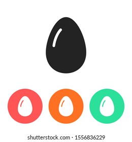 an egg icon vector. lorem ipsum Flat Design JPG