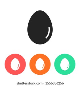 an egg icon vector. lorem ipsum Flat Design JPG