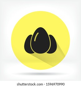 an egg icon vector. lorem ipsum Flat Design JPG