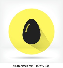 an egg icon vector. lorem ipsum Flat Design JPG
