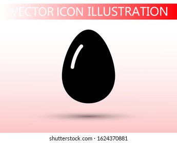 an egg icon vector. lorem ipsum Flat Design JPG