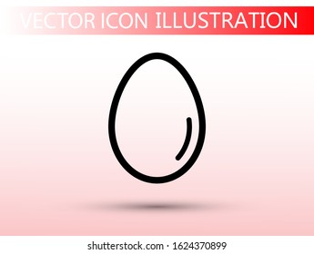 an egg icon vector. lorem ipsum Flat Design JPG