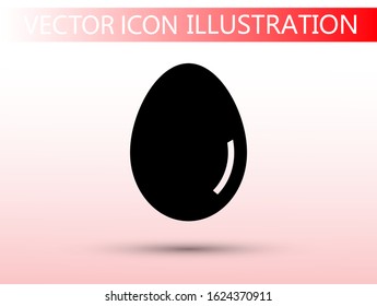 an egg icon vector. lorem ipsum Flat Design JPG