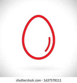 an egg icon vector. lorem ipsum Flat Design JPG