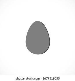 an egg icon vector. lorem ipsum Flat Design JPG