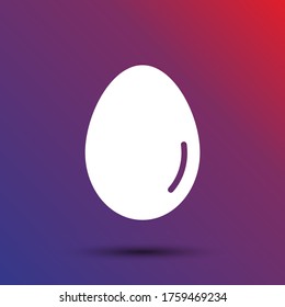 an egg icon vector. lorem ipsum Flat Design JPG