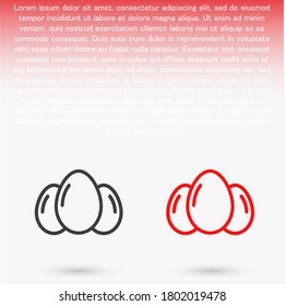 an egg icon vector. lorem ipsum Flat Design JPG