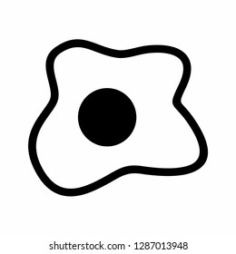 egg icon vector on white background - Vector