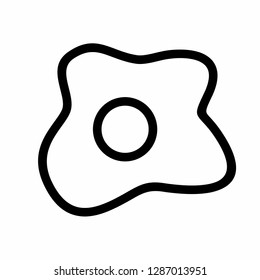 egg icon vector on white background - Vector