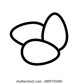 egg icon vector on white background