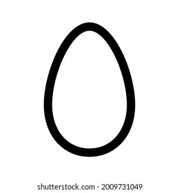 egg icon vector on white background