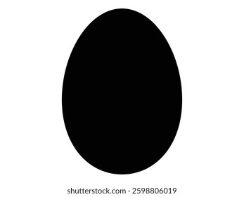egg icon vector, egg icon on white background. vector illustration.