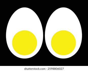 egg icon vector, egg icon on white background. vector illustration.