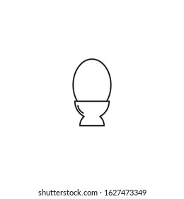 Egg icon vector sign isolated for graphic and web design. Egg symbol template color editable on white background.