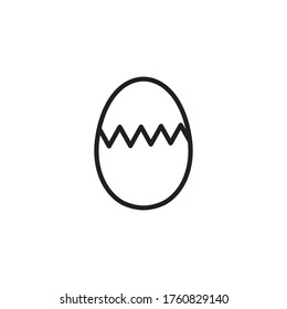 egg icon vector sign symbol
