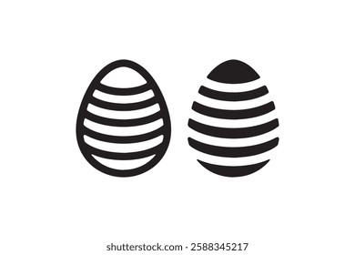 egg icon vector silhouette isolated in white background