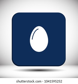 egg icon vector, solid illustration