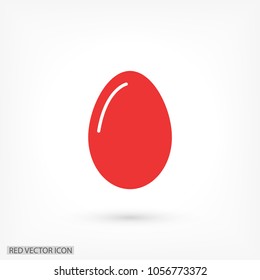 egg icon vector, solid illustration