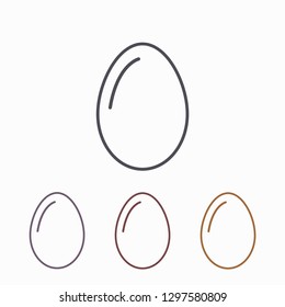 egg icon vector, solid illustration