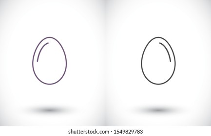 egg icon vector, solid illustration , lorem ipsum Flat design