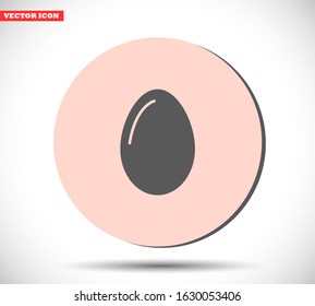 egg icon vector, solid illustration , lorem ipsum Flat design