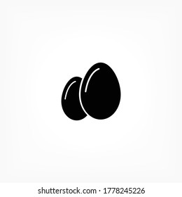 egg icon vector, solid illustration , lorem ipsum Flat design