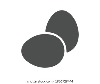 egg icon vector, solid illustration, pictogram isolated on white. EPS 10
